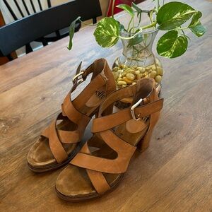 Sofft Leather Heels Sandals